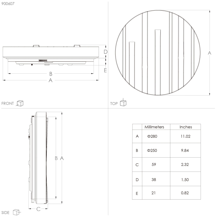 Eglo - Lámpara de techo LED LED/10W/230V Ø 28 cm
