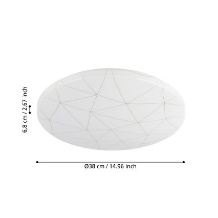 Eglo - Lámpara de techo LED LED/19,5W/230V