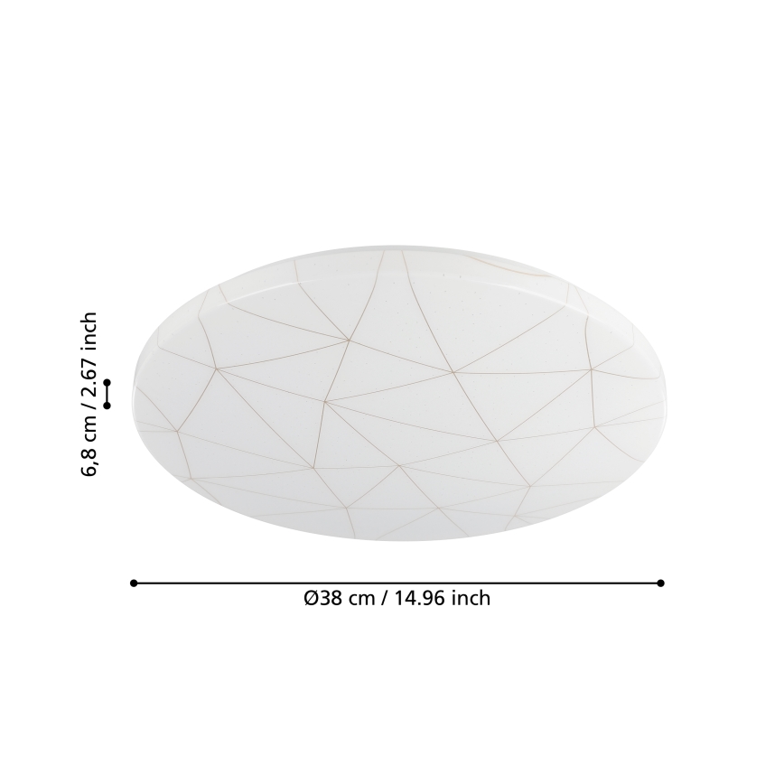Eglo - Lámpara de techo LED LED/19,5W/230V