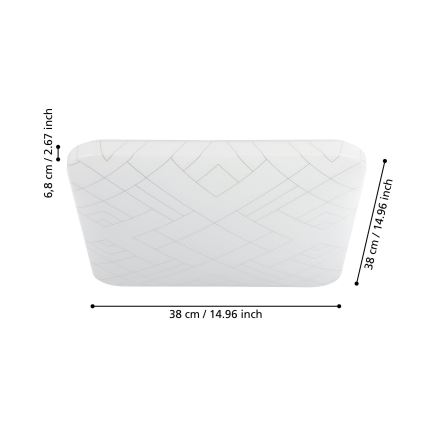 Eglo - Lámpara de techo LED LED/19,5W/230V