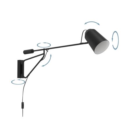 Eglo - Lámpara de pared 1xE27/28W/230V