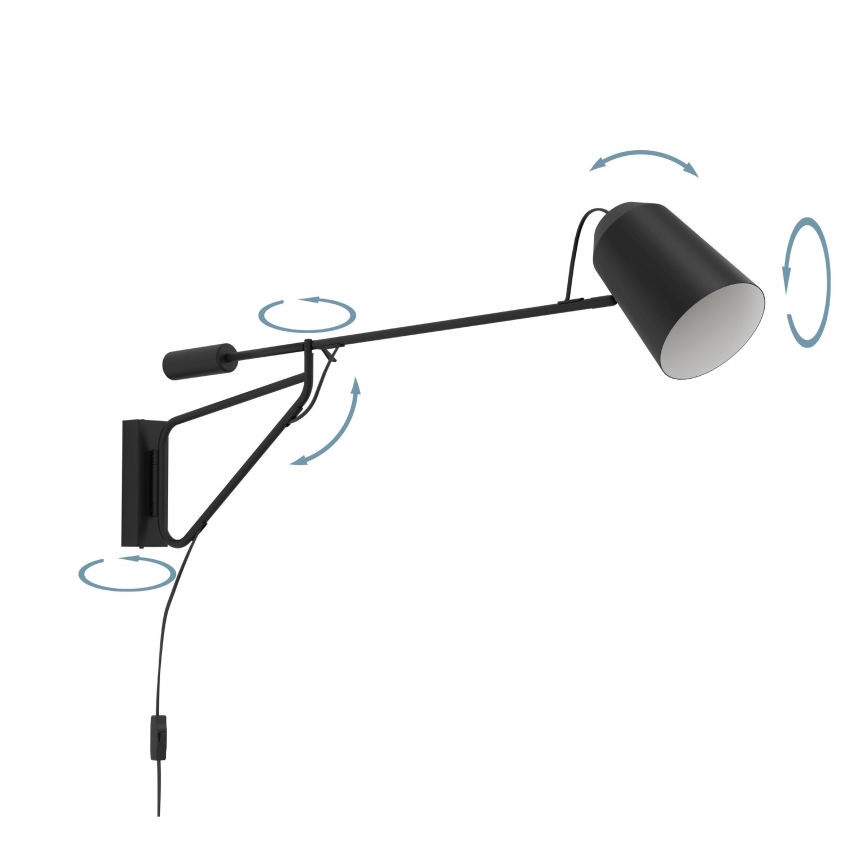 Eglo - Lámpara de pared 1xE27/28W/230V