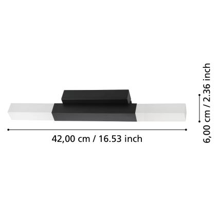 Eglo - Aplique LED de baño 2xLED/5,5W/230V IP44