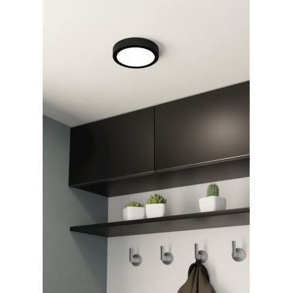 Eglo - Lámpara de techo LED para baño LED/11W/230V IP44 negra