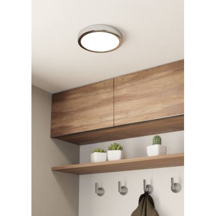 Eglo - Lámpara de techo LED para baño LED/17W/230V IP44 cromo brillante