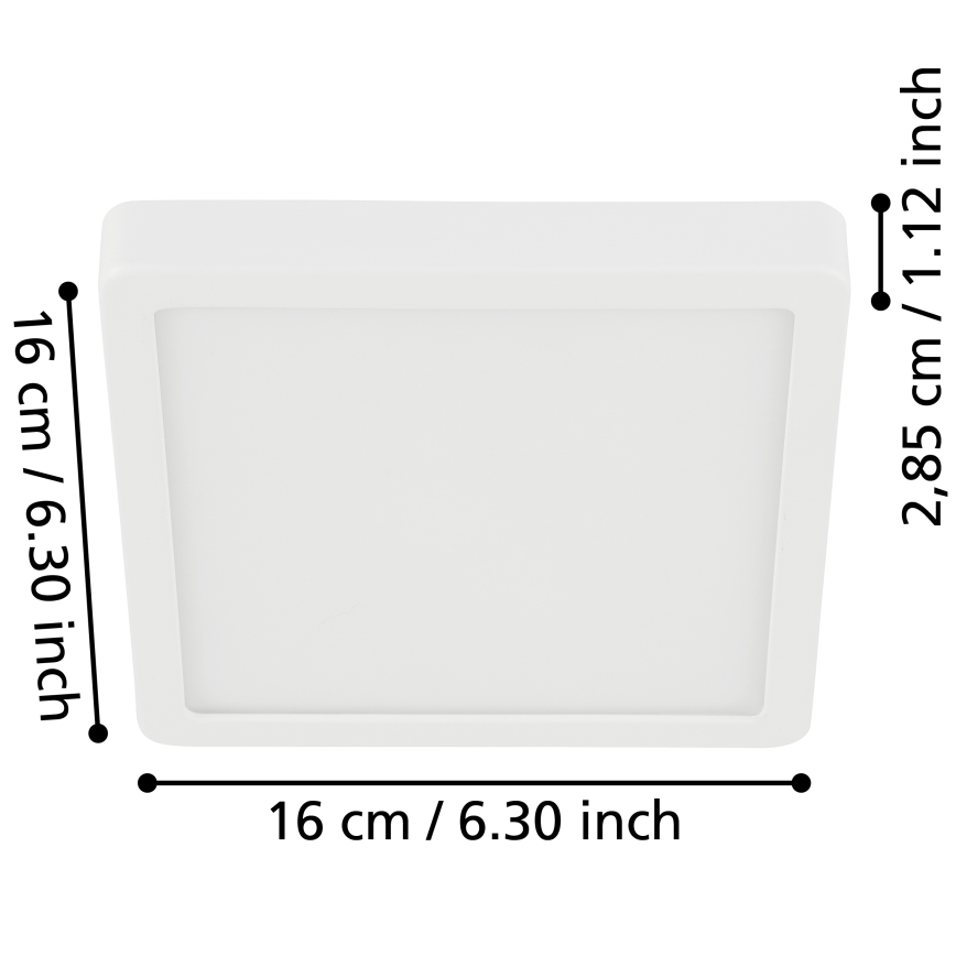 Eglo - Lámpara de techo LED para baño LED/11W/230V IP44 blanca