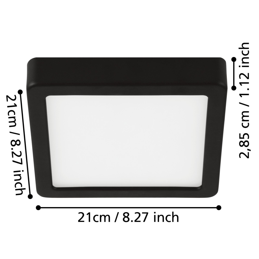 Eglo - Lámpara de techo LED para baño LED/17W/230V IP44 cromo brillante