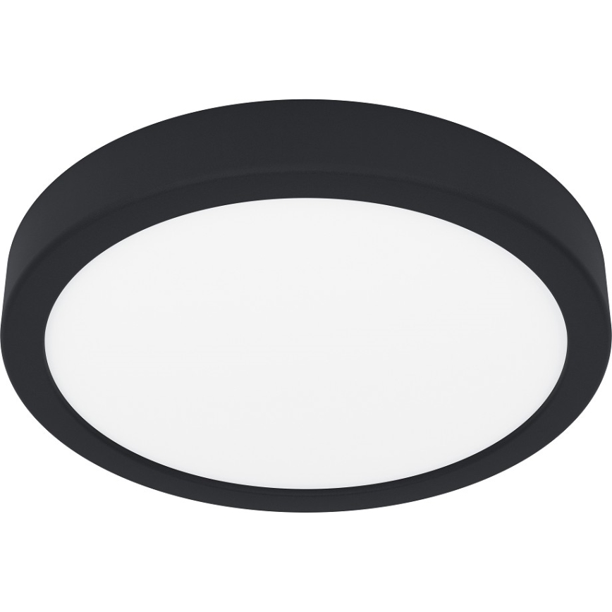 Eglo - Lámpara de techo para baño LED 17W/230V, negra, IP44, Ø 21 cm