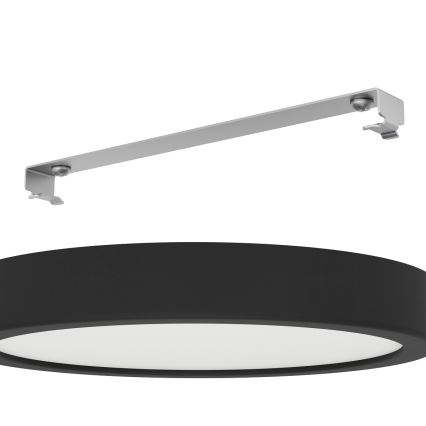 Eglo - Lámpara de techo para baño LED 17W/230V, negra, IP44, Ø 21 cm