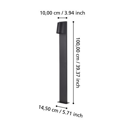 Eglo - Lámpara LED de exterior 1xGU10/4,6W/230V IP54