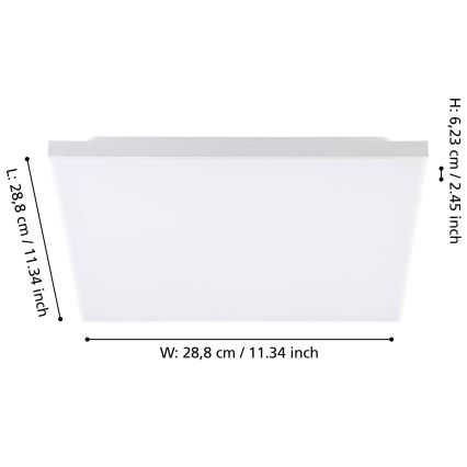 Eglo - Lámpara de techo LED LED/10,8W/230V