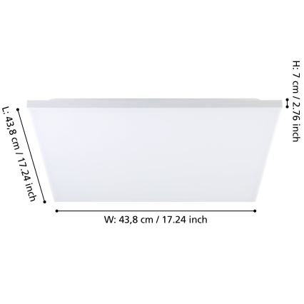 Eglo - Lámpara de techo LED LED/21W/230V