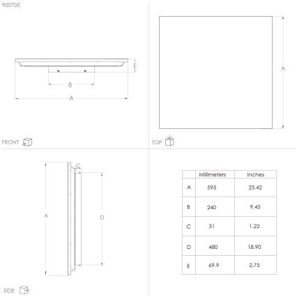 Eglo - Lámpara de techo LED LED/32W/230V