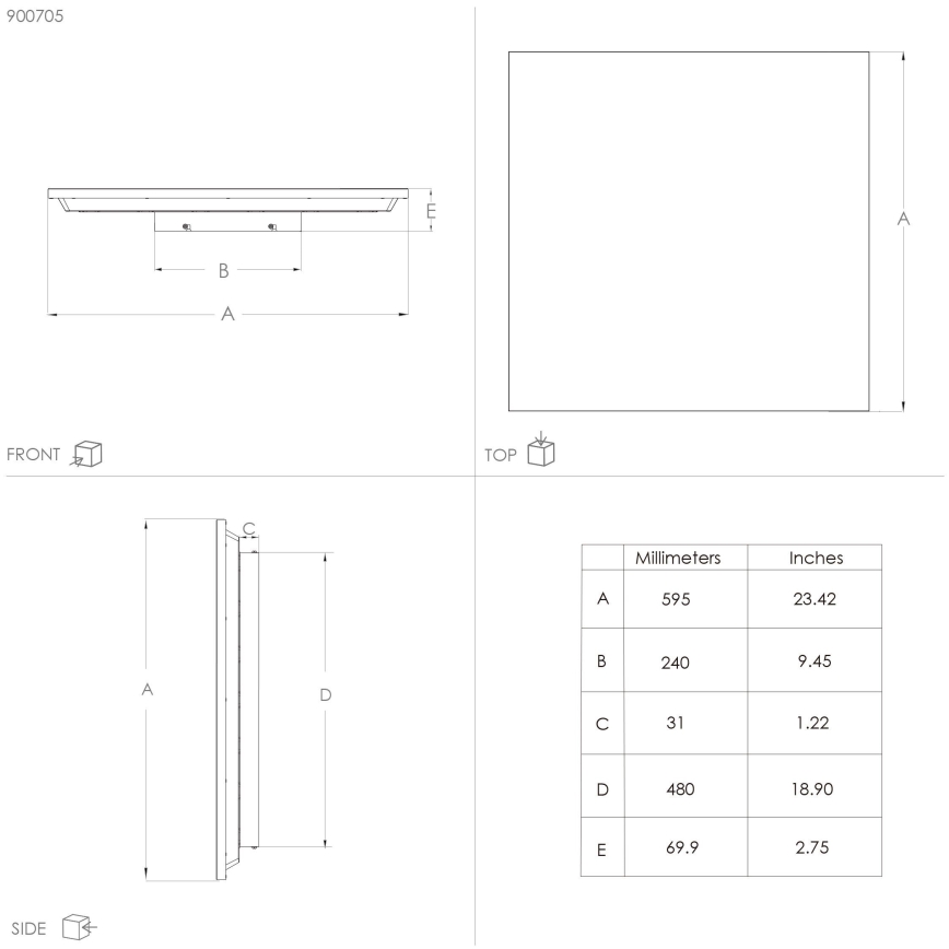 Eglo - Lámpara de techo LED LED/32W/230V