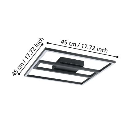 Eglo - Plafón LED RGBW regulable LED/21W/230V