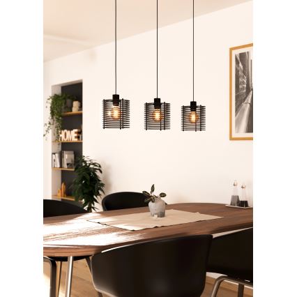 Eglo - Lámpara colgante 3xE27/40W/230V
