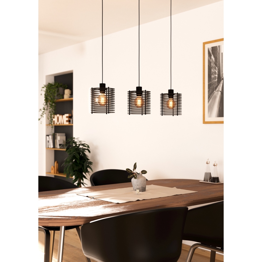 Eglo - Lámpara colgante 3xE27/40W/230V