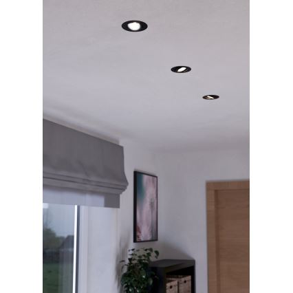 Eglo - CONJUNTO de 3 luminarias empotrables LED regulables SALICETO LED/6W/230V