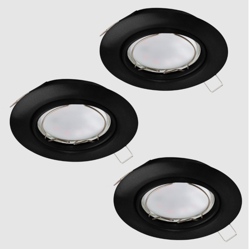 Eglo - SET DE 3 luces empotradas LED PENETO 1xGU10/4,6W/230V