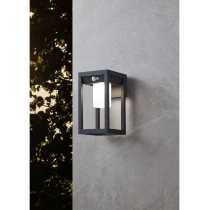 Eglo - Lámpara de pared solar LED con sensor LED/3,7W/3,7V 2000 mAh IP44