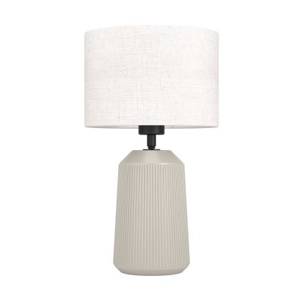 Eglo - Lámpara de mesa 1xE27/40W/230V color crema