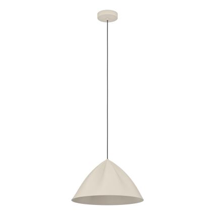Eglo - Lámpara colgante 1xE27/40W/230V color crema