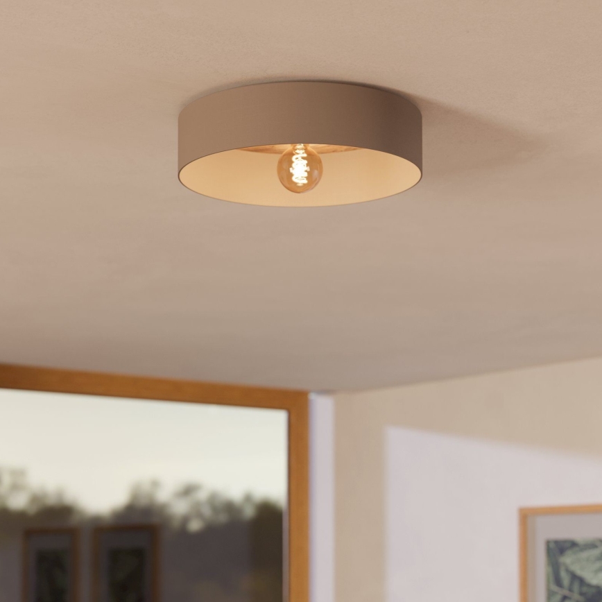Eglo 900838 - Plafón DUAIA 1xE27/40W/230V marrón