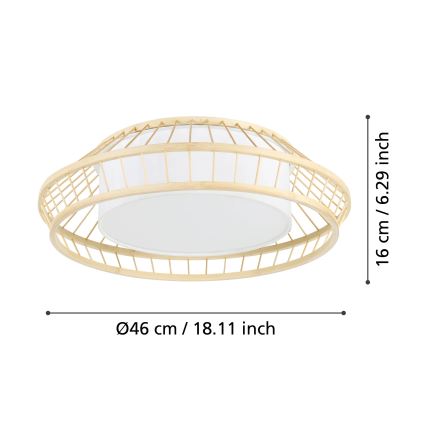Eglo - Plafón LED RGBW regulable LED/22W/230V 2700-6500K