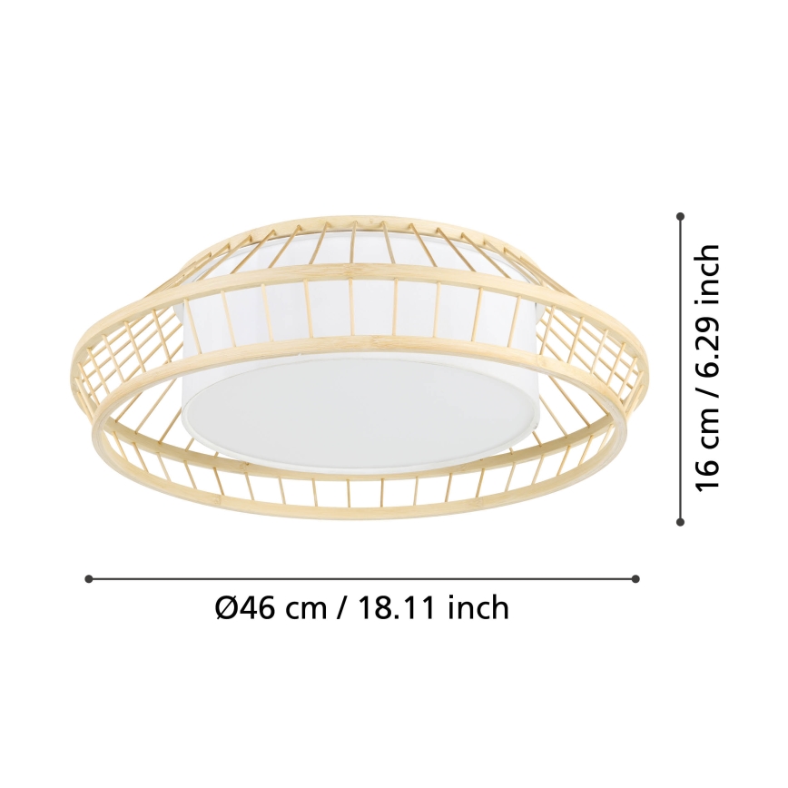 Eglo - Plafón LED RGBW regulable LED/22W/230V 2700-6500K
