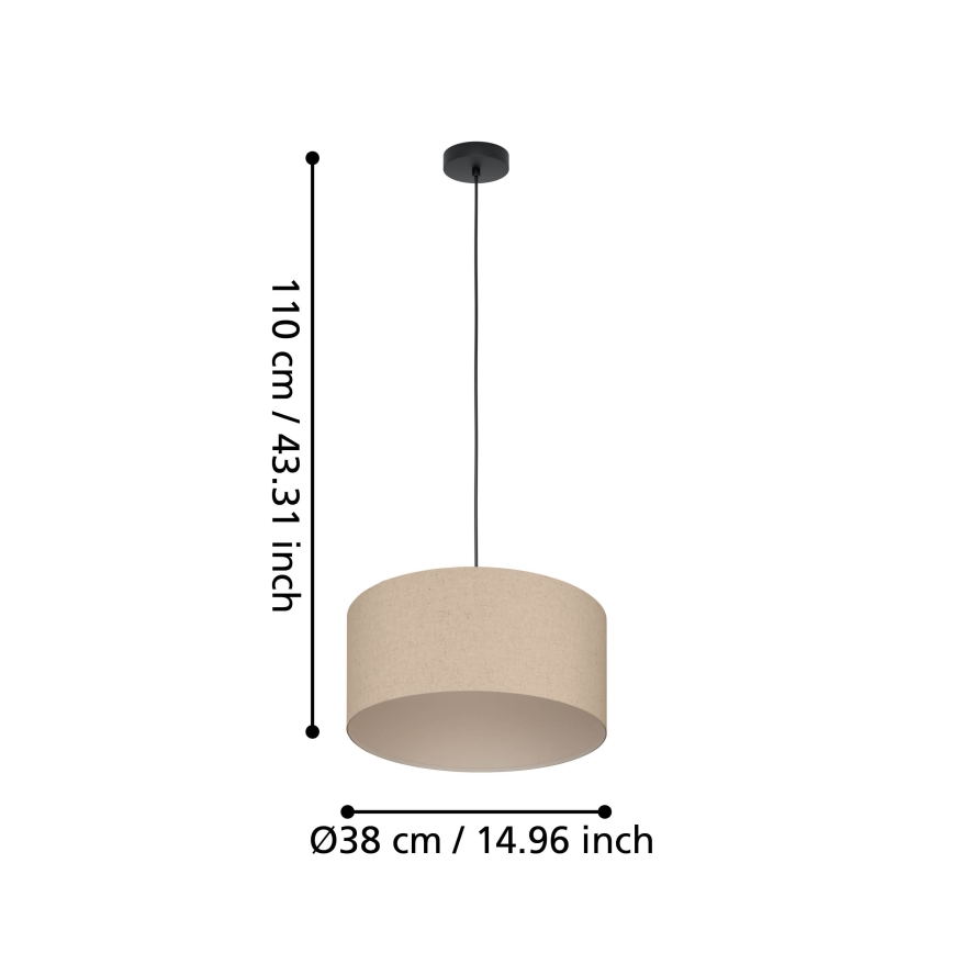 Eglo - Lámpara colgante 1xE27/40W/230V