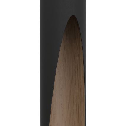 Eglo 900874 - Lámpara colgante LED con cable BARBOTTO 1xGU10/4,5W/230V negro/marrón