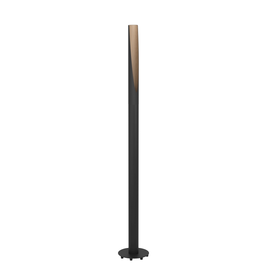 Eglo - Lámpara LED de pie 1xGU10/4,5W/230V negro/marrón