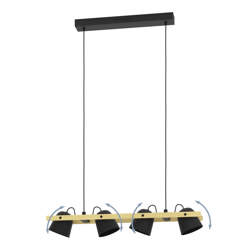 Eglo - LED RGBW Lámpara colgante regulable 4xLED/3,7W/230V 2700-6500K