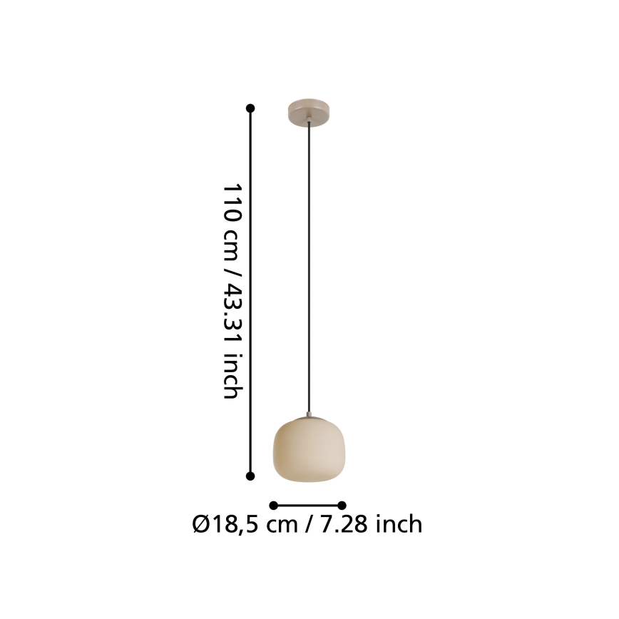 Eglo - Lámpara colgante 1xE27/40W/230V