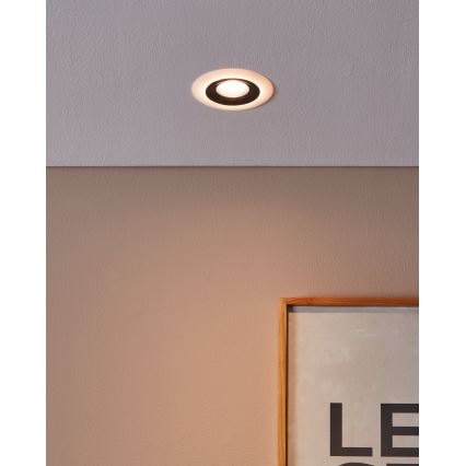 Eglo - Lámpara empotrable LED LED/4,8W/230V negro