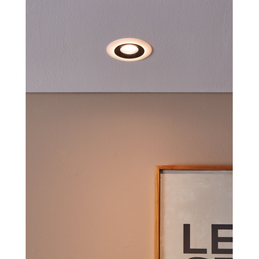 Eglo - Lámpara empotrable LED LED/4,8W/230V negro