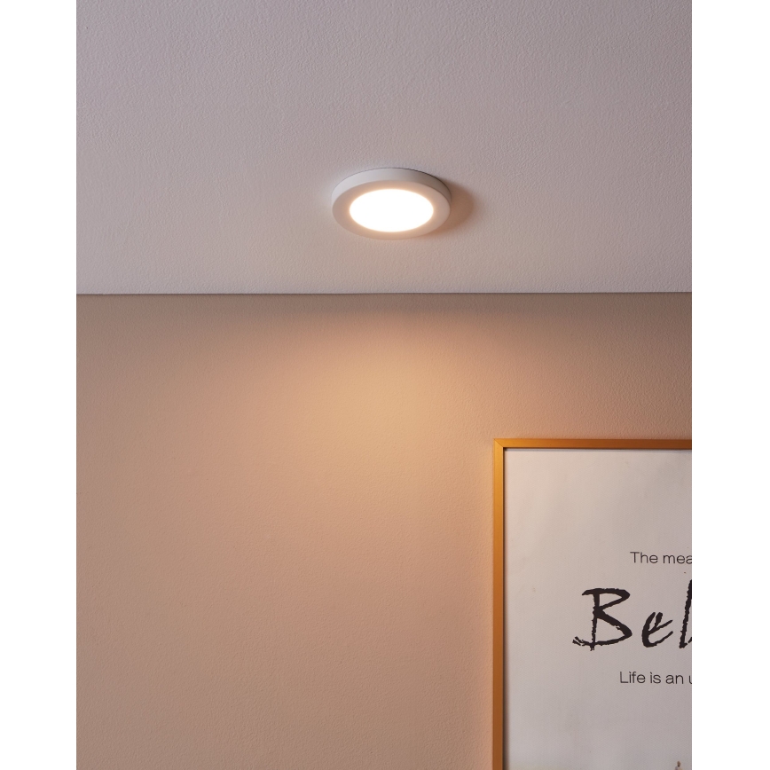 Eglo - Luminaria empotrada LED/5,5W/230V 3000K, blanco, diámetro 11,7 cm
