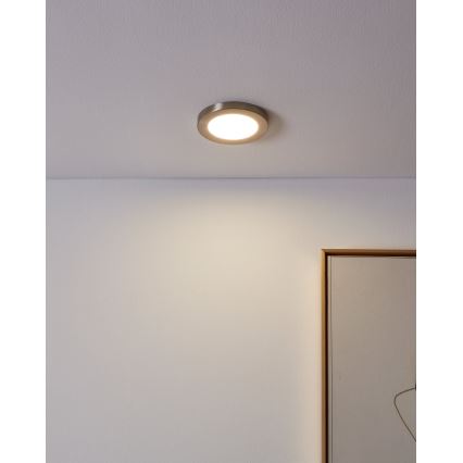 Eglo - Luminaria empotrada LED/5,5W/230V 4000K cromo mate Ø 11,7 cm