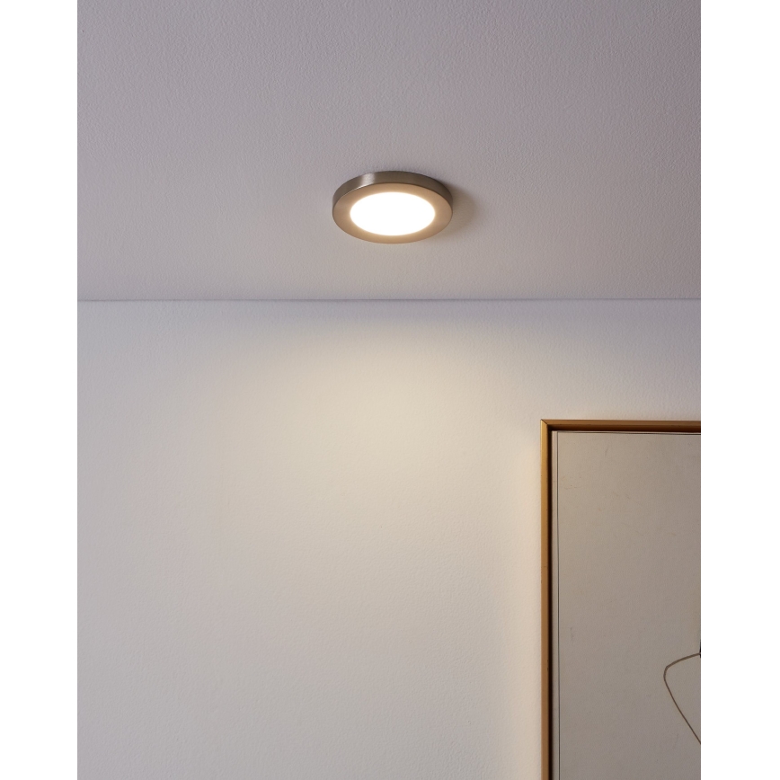 Eglo - Luminaria empotrada LED/5,5W/230V 4000K cromo mate Ø 11,7 cm