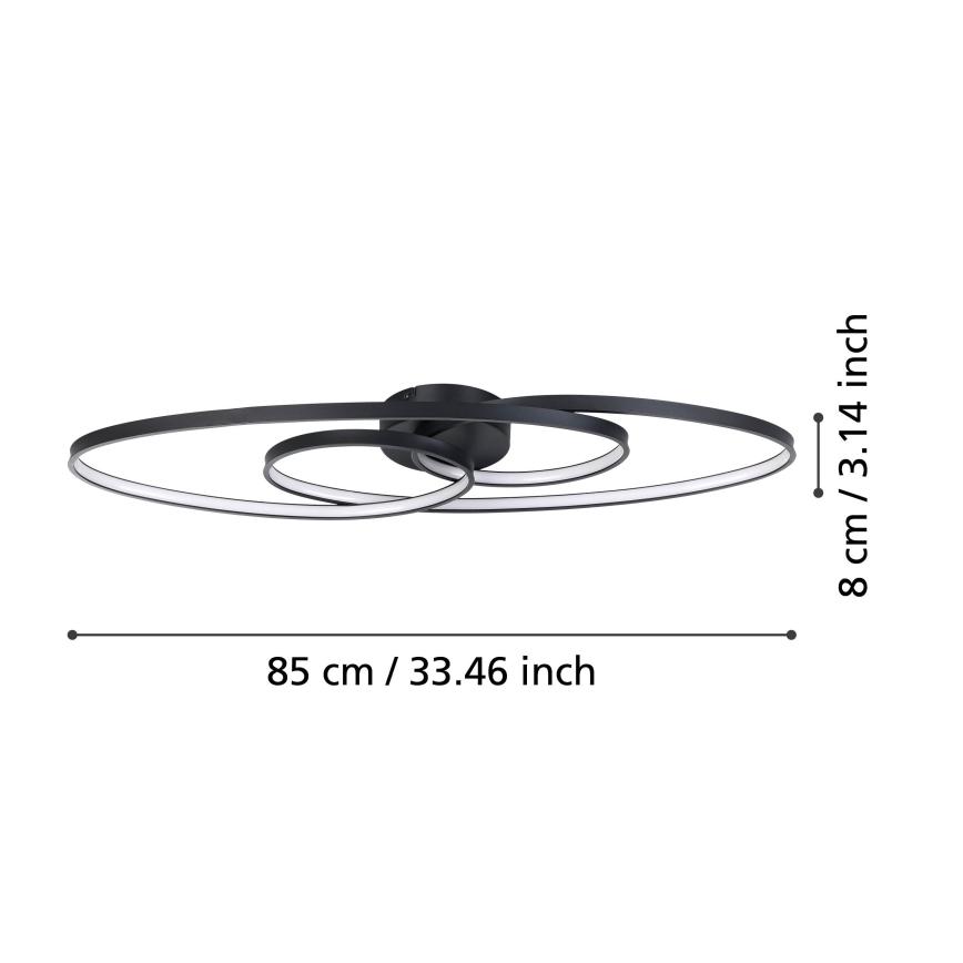 Eglo - Luminaria de techo LED regulable LED/38W/230V