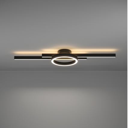 Eglo - LED RGBW Plafón regulable LED/23,5W/230V 2700-6500K negro + mando a distancia