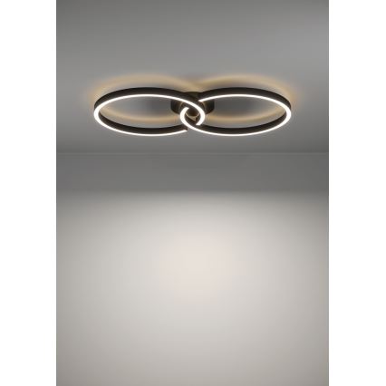 Eglo 900955 - Plafón LED RGBW regulable LED/19,5W/230V 2700-6500K negro + mando a distancia