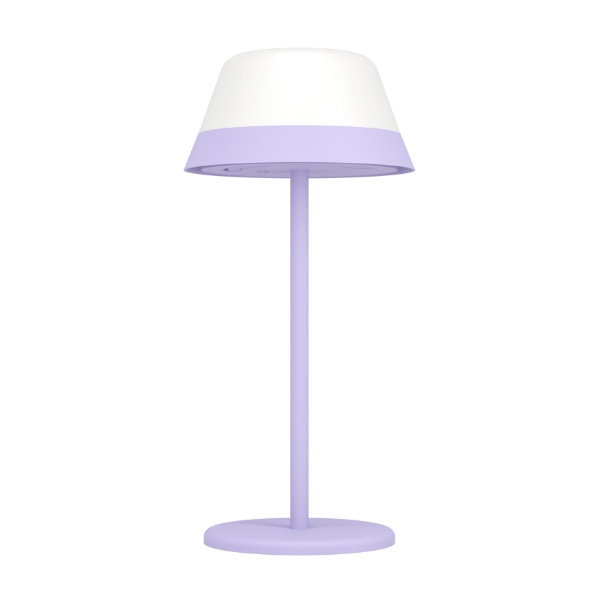 Eglo - Lámpara de exterior LED RGBW regulable táctil 2en1 LED/1,5W/5V 2600 mAh IP54 púrpura