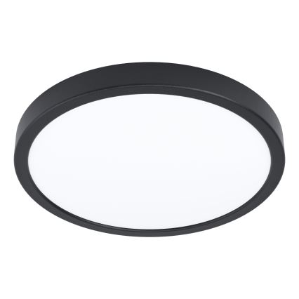 Eglo - Lámpara de techo LED con sensor de movimiento LED/20,5W/230V 3000K negra, diámetro 28,5 cm