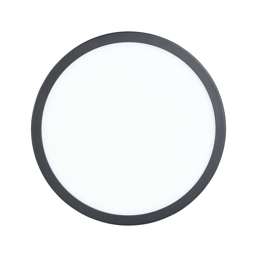 Eglo - Lámpara de techo LED con sensor de movimiento LED/20,5W/230V 3000K negra, diámetro 28,5 cm