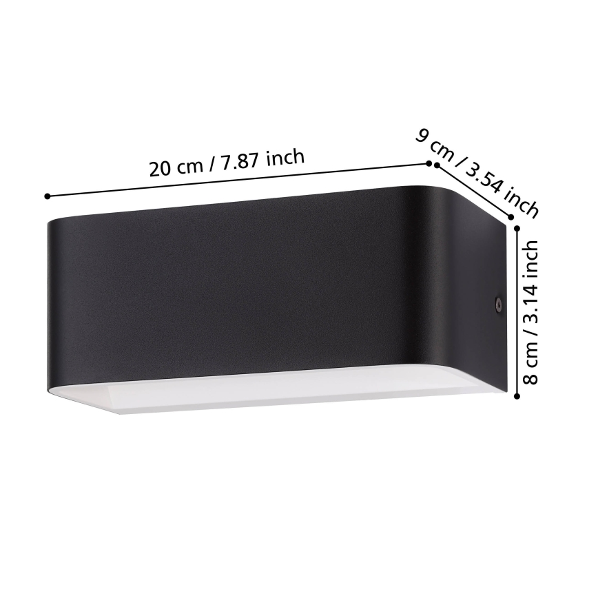 Eglo - Aplique LED LED/10W/230V 3000K negro