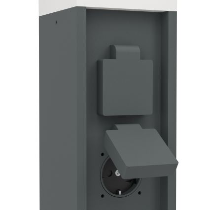 Eglo - Lámpara de exterior con 2 portalámparas 1xE27/25W/230V IP54 antracita