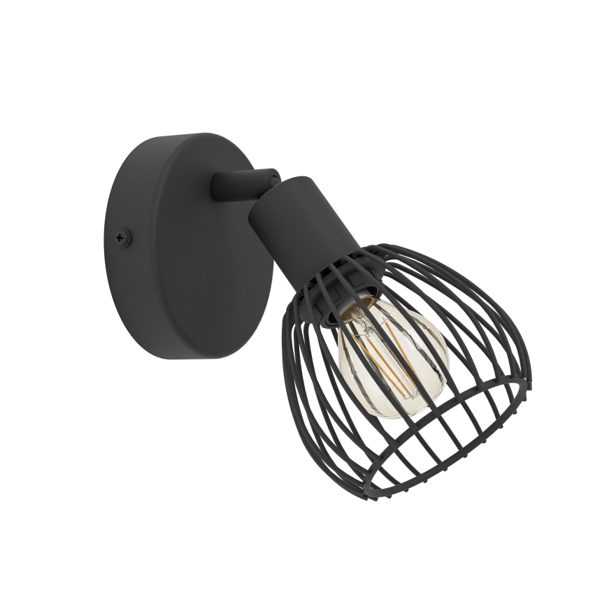 Eglo - Aplique 1xE14/40W/230V negro