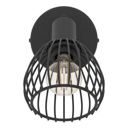 Eglo - Aplique 1xE14/40W/230V negro
