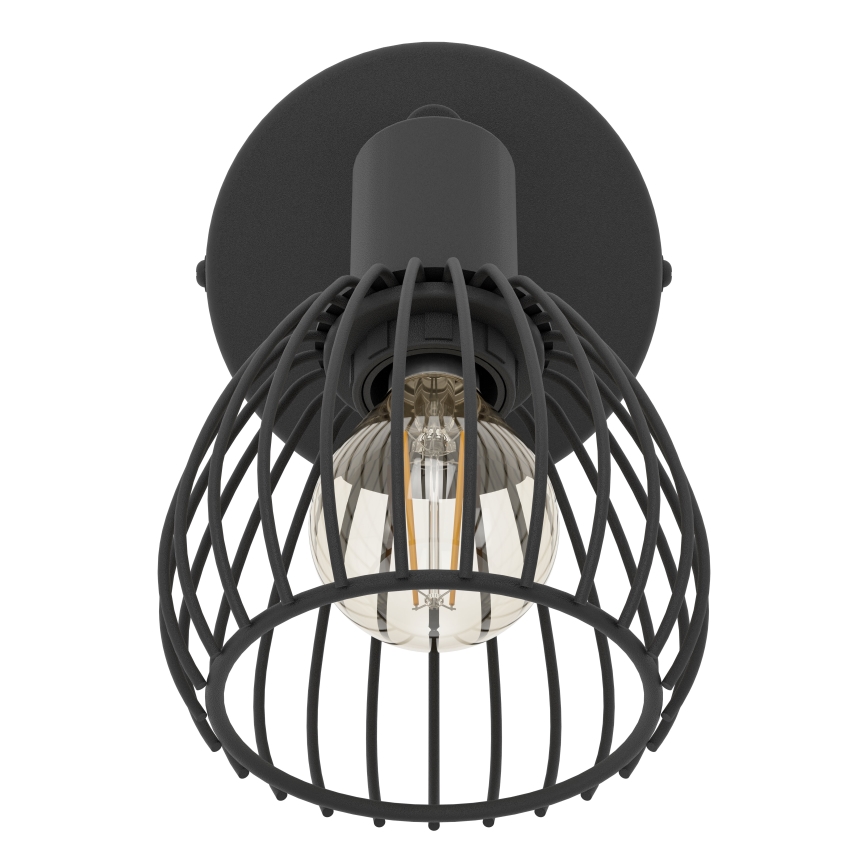 Eglo - Aplique 1xE14/40W/230V negro